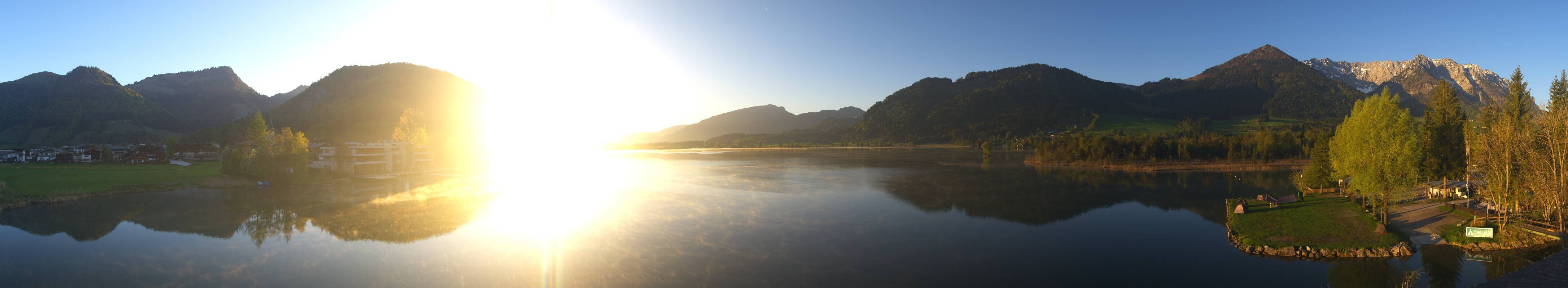 Archived image Webcam Walchsee in Kaiserwinkl in Tyrol