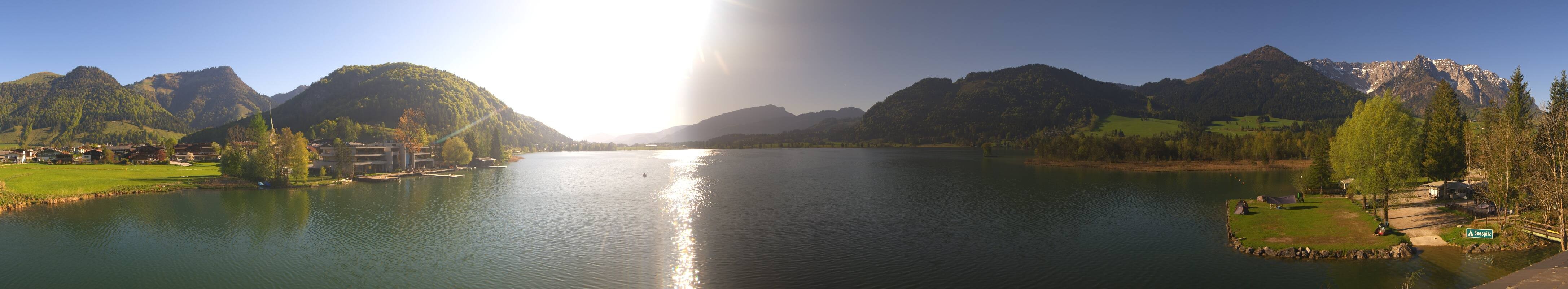 Archived image Webcam Walchsee in Kaiserwinkl in Tyrol
