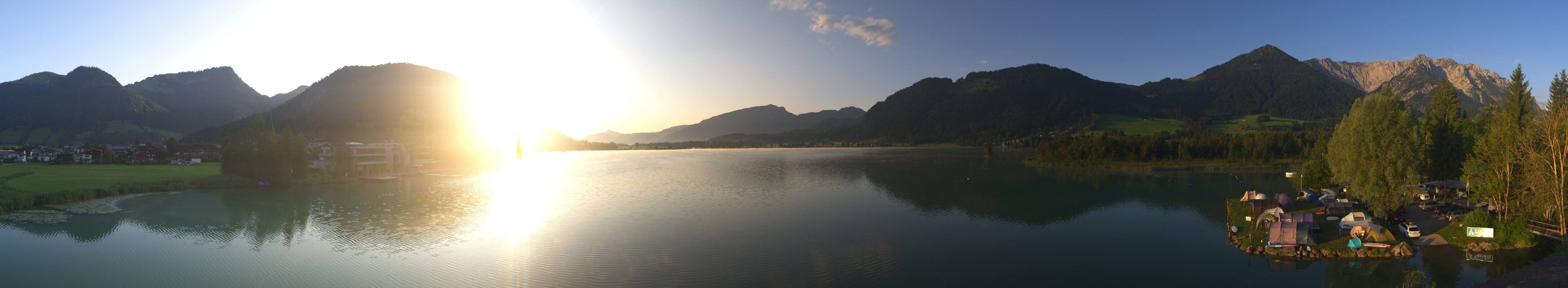 Archived image Webcam Walchsee in Kaiserwinkl in Tyrol