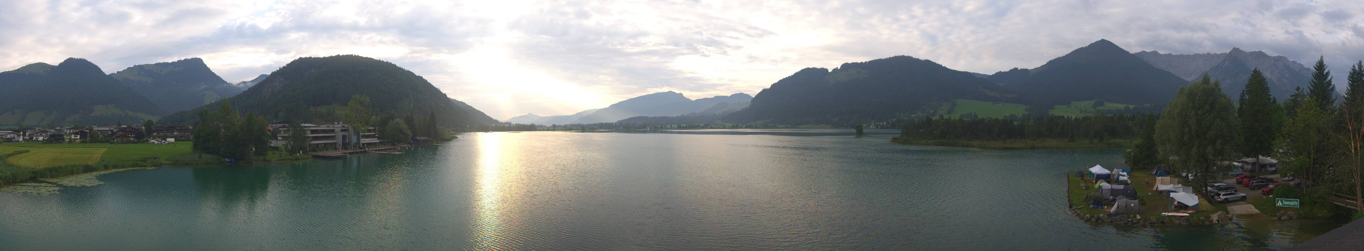 Archived image Webcam Walchsee in Kaiserwinkl in Tyrol