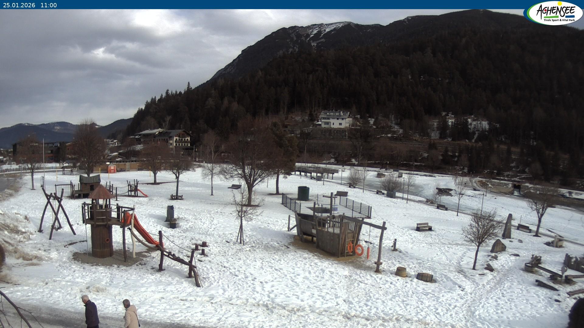 Archiv Foto Webcam Achensee - Badestrand in Achenkirch