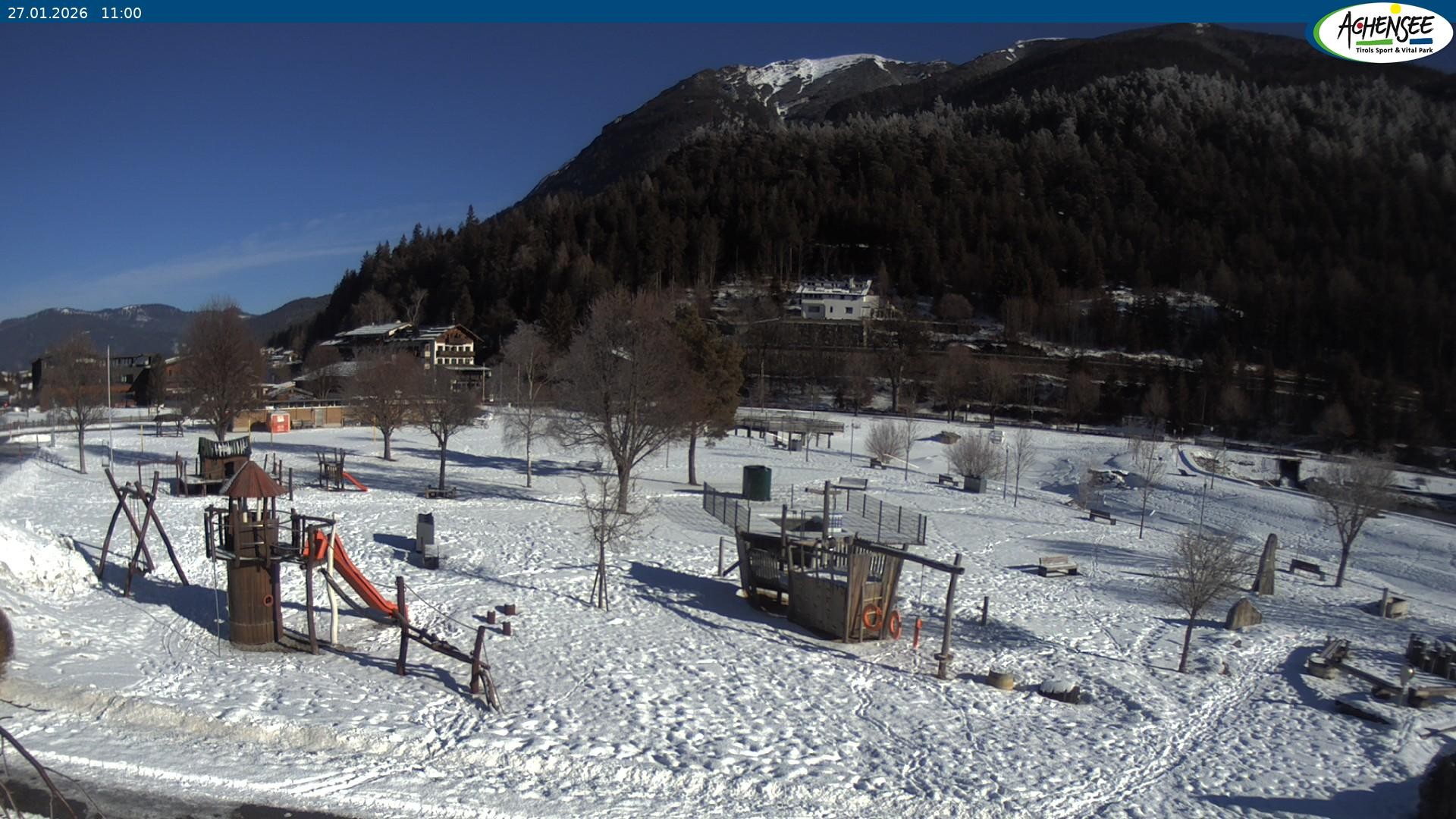 Archiv Foto Webcam Achensee - Badestrand in Achenkirch
