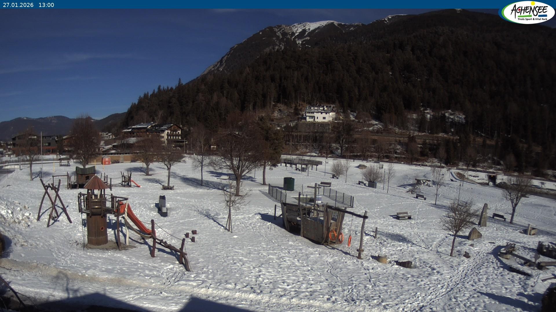 Archiv Foto Webcam Achensee - Badestrand in Achenkirch