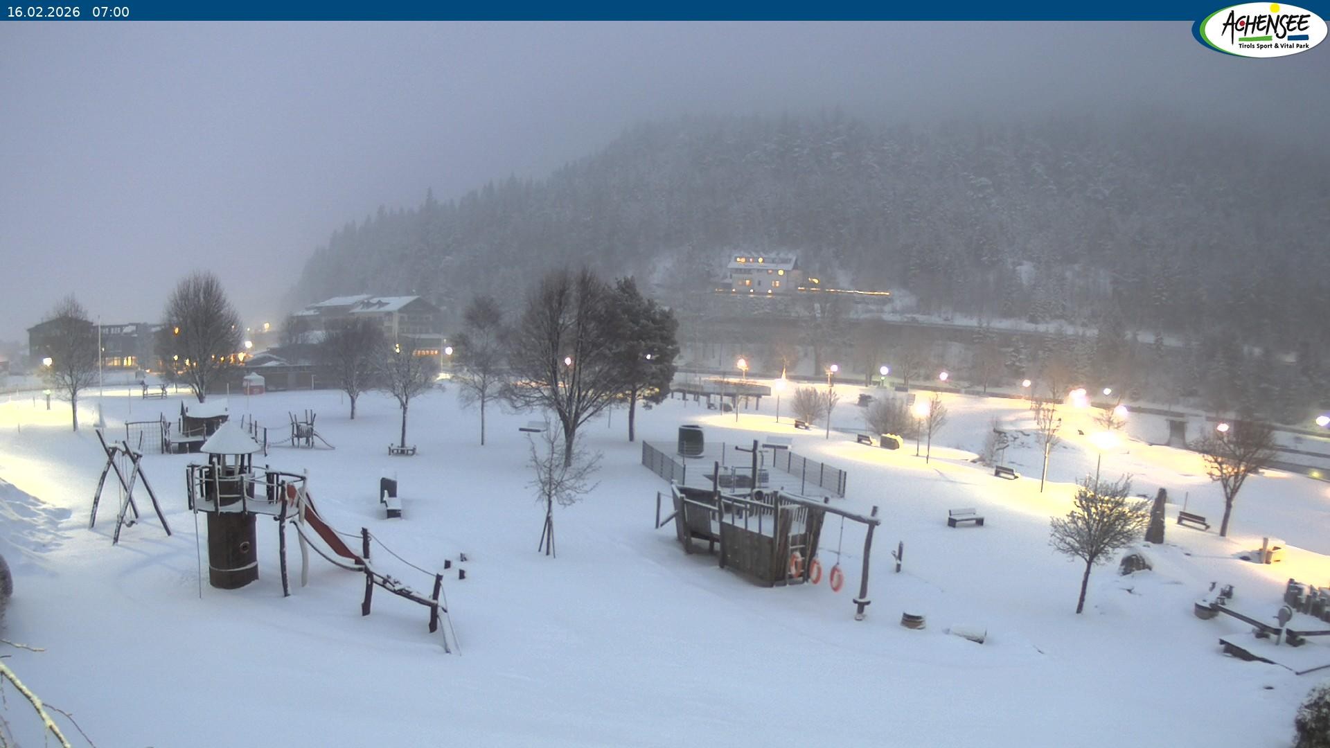 Archiv Foto Webcam Achensee - Badestrand in Achenkirch