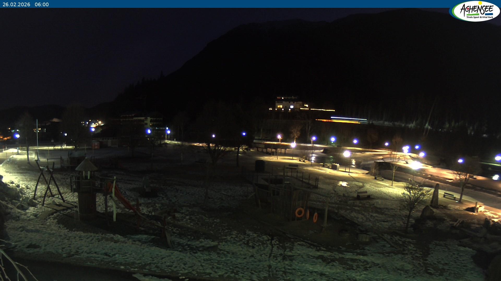 Archived image Webcam Lake Achensee - beach in Achenkirch