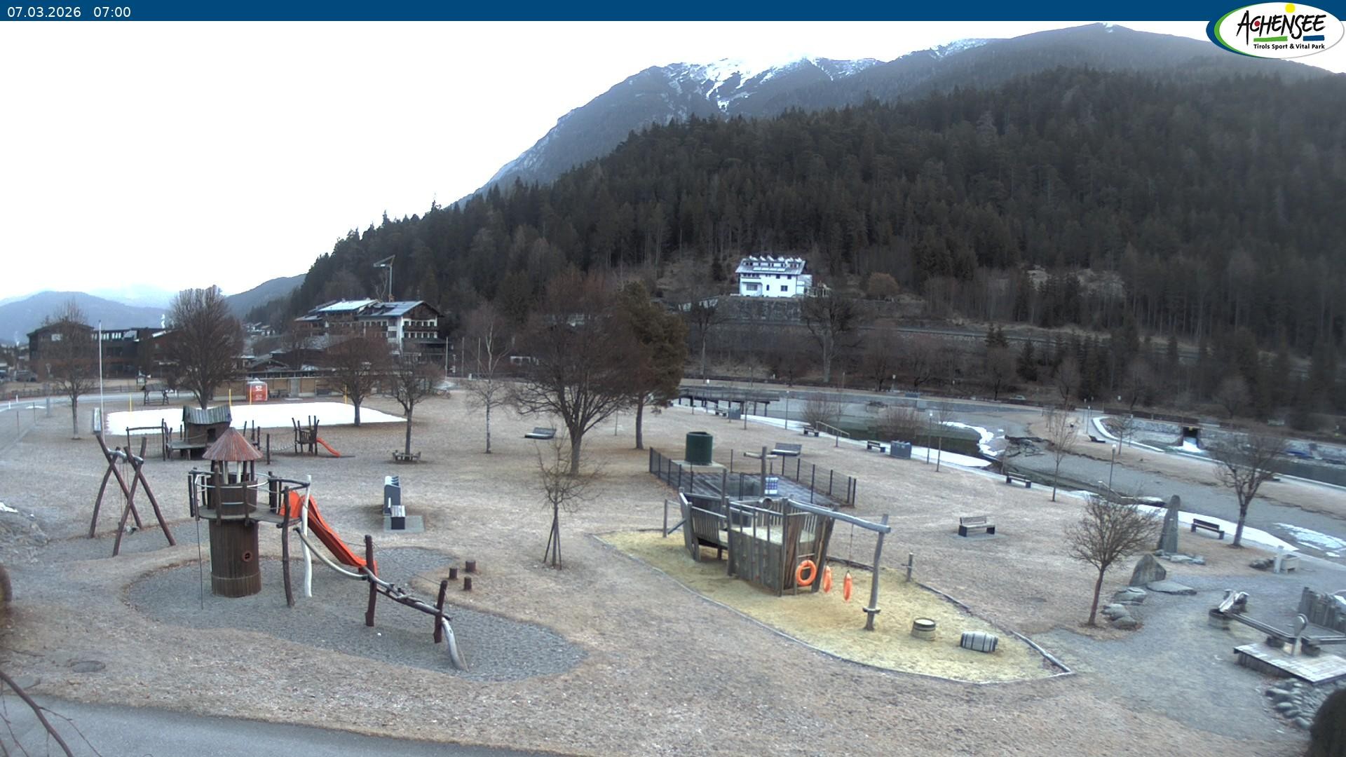 Archiv Foto Webcam Achensee - Badestrand in Achenkirch