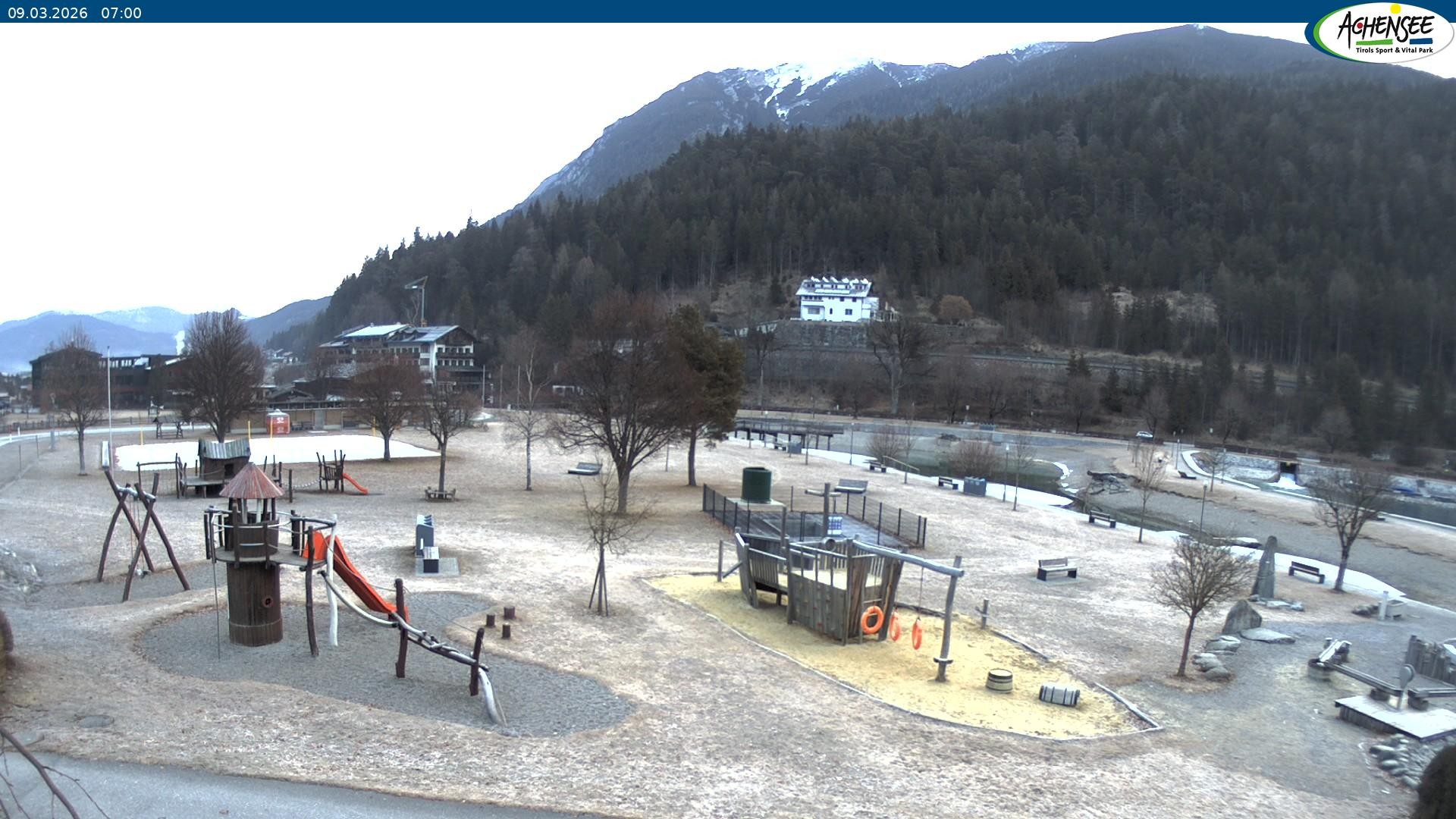 Archiv Foto Webcam Achensee - Badestrand in Achenkirch