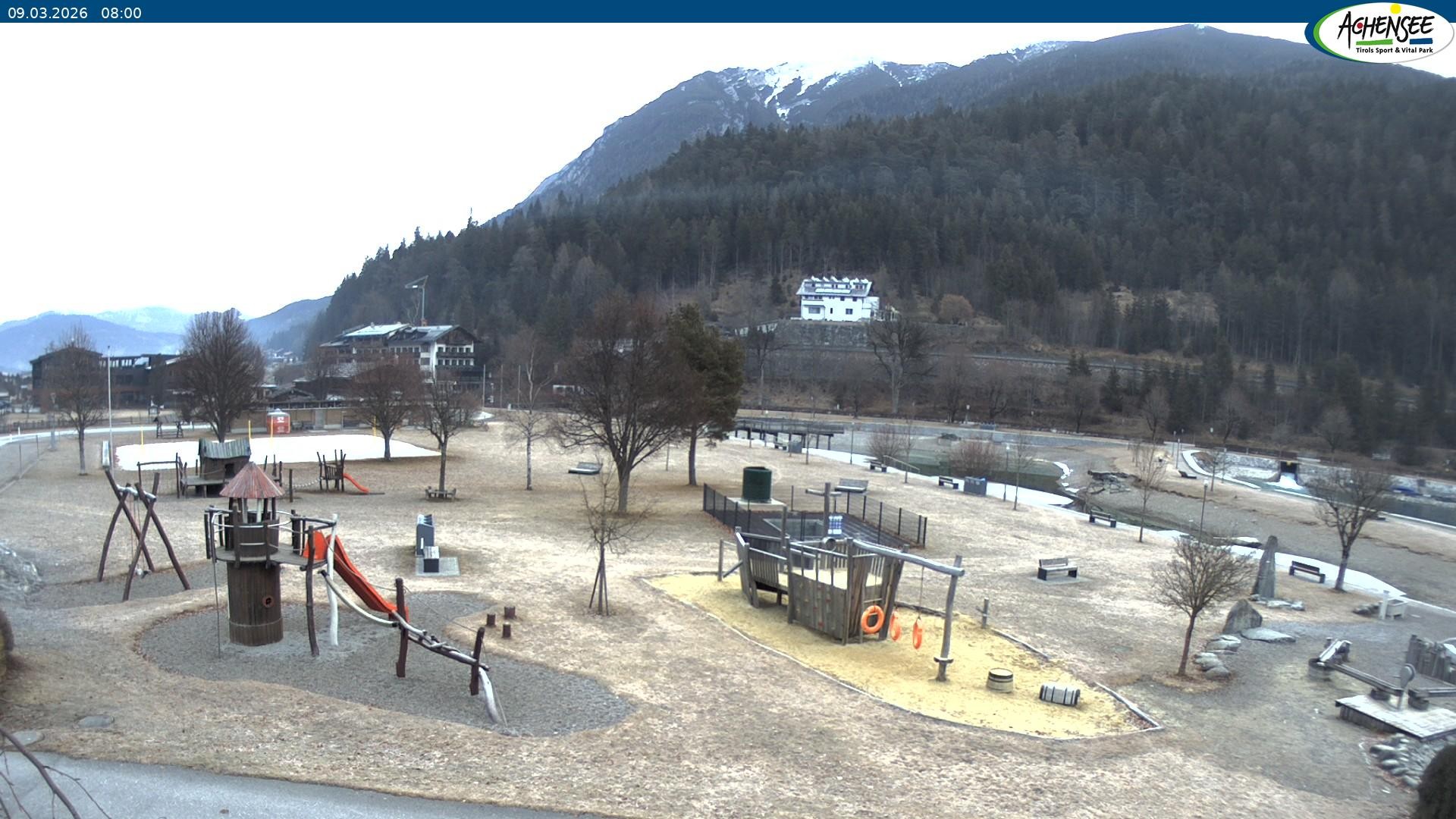 Archiv Foto Webcam Achensee - Badestrand in Achenkirch