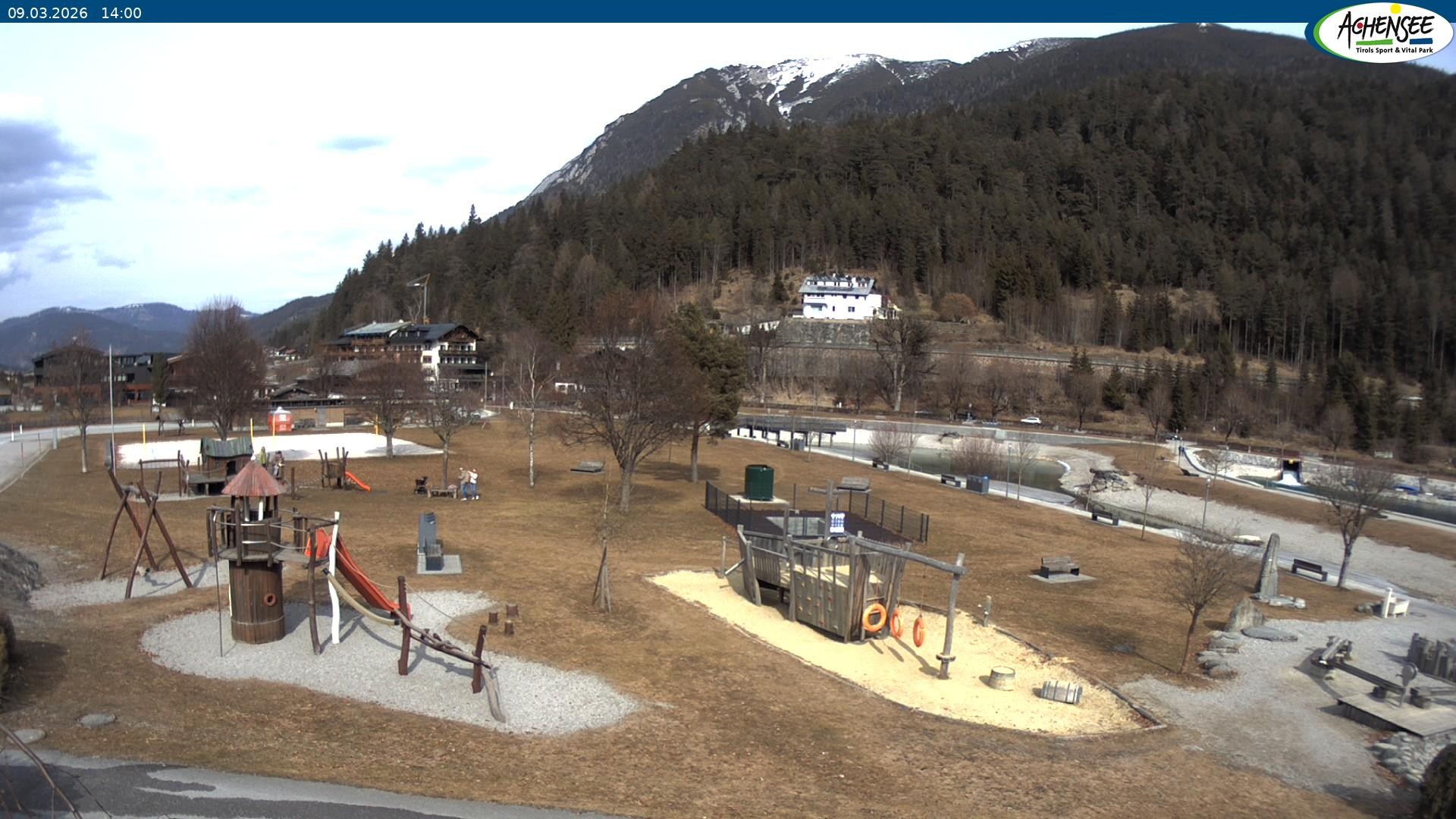 Archiv Foto Webcam Achensee - Badestrand in Achenkirch