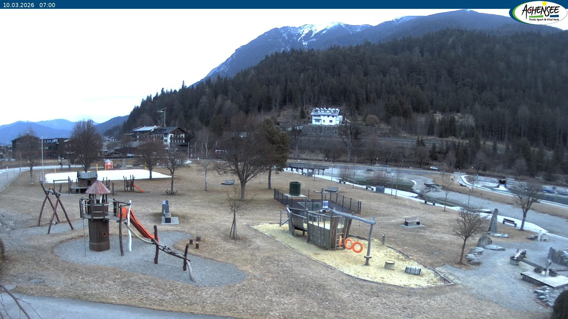 Archiv Foto Webcam Achensee - Badestrand in Achenkirch
