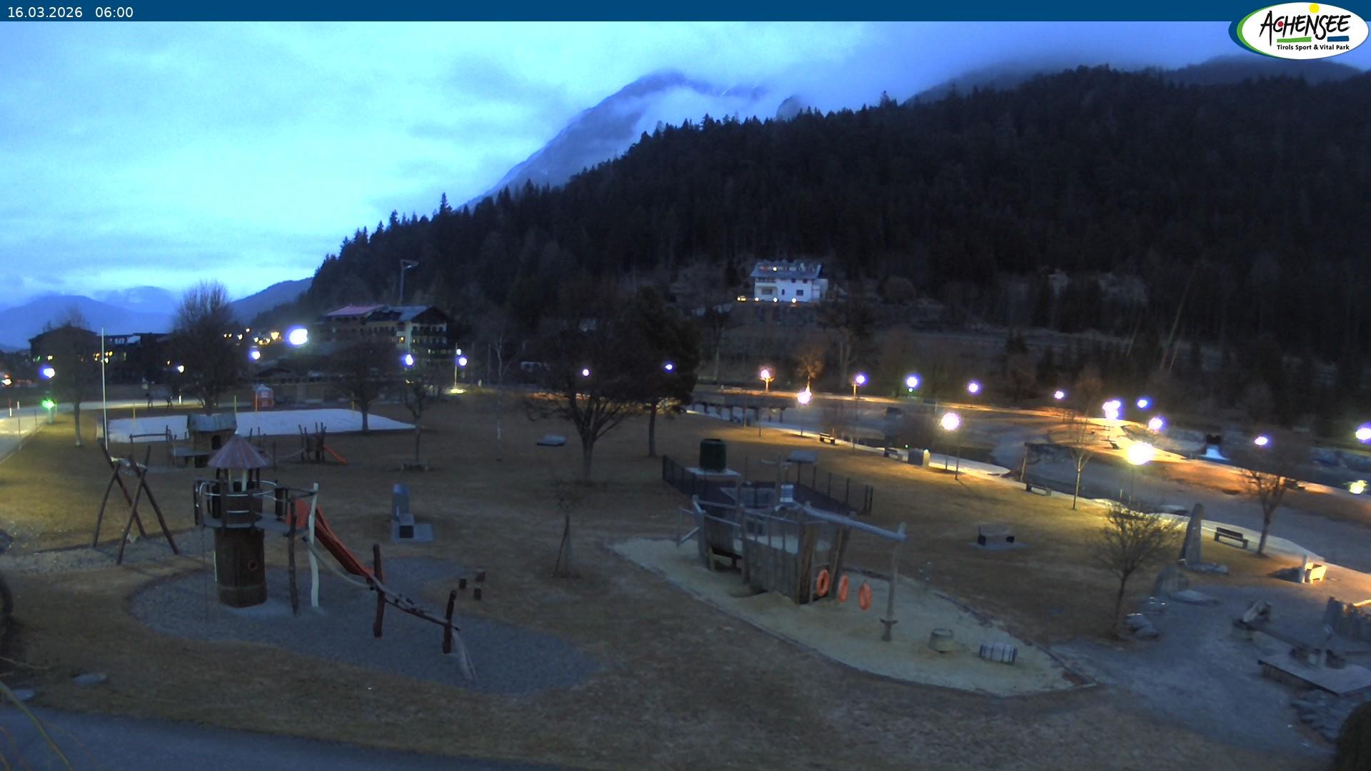 Archiv Foto Webcam Achensee - Badestrand in Achenkirch
