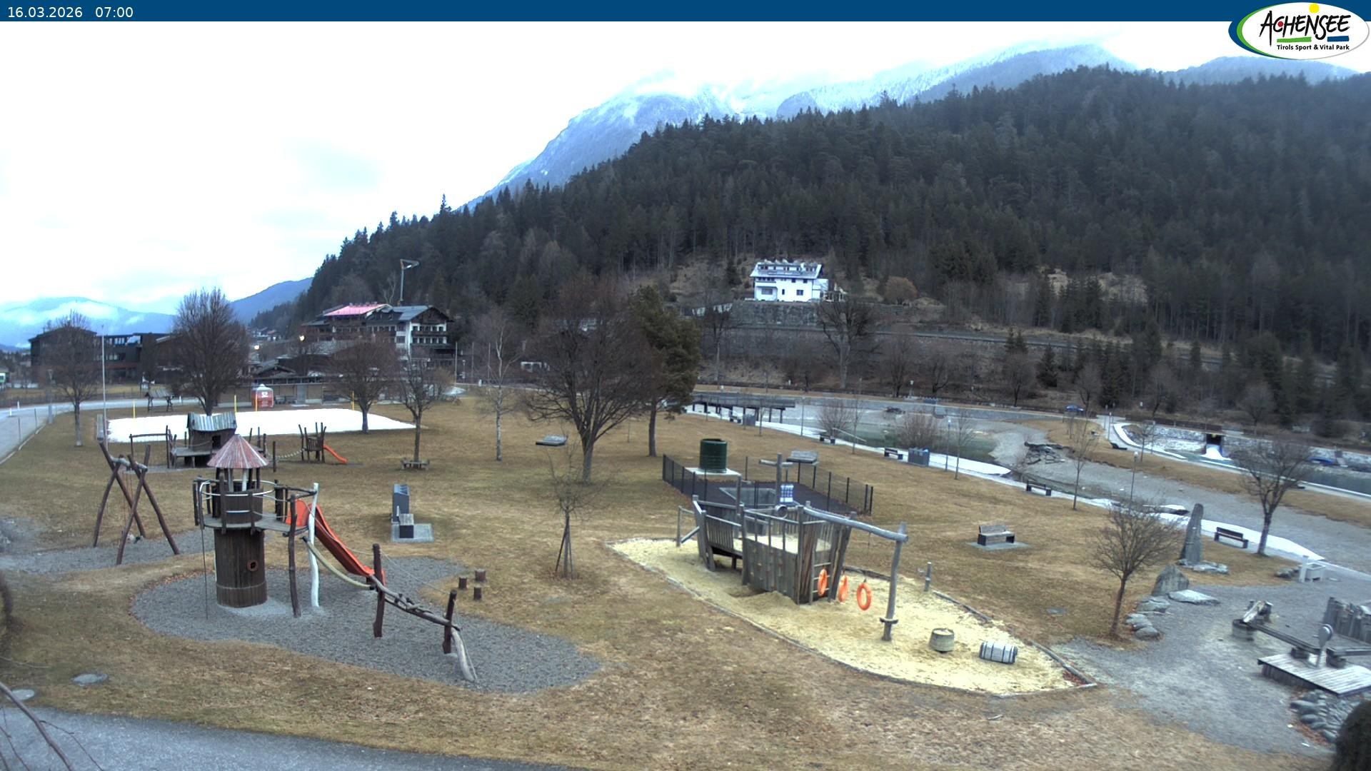 Archiv Foto Webcam Achensee - Badestrand in Achenkirch