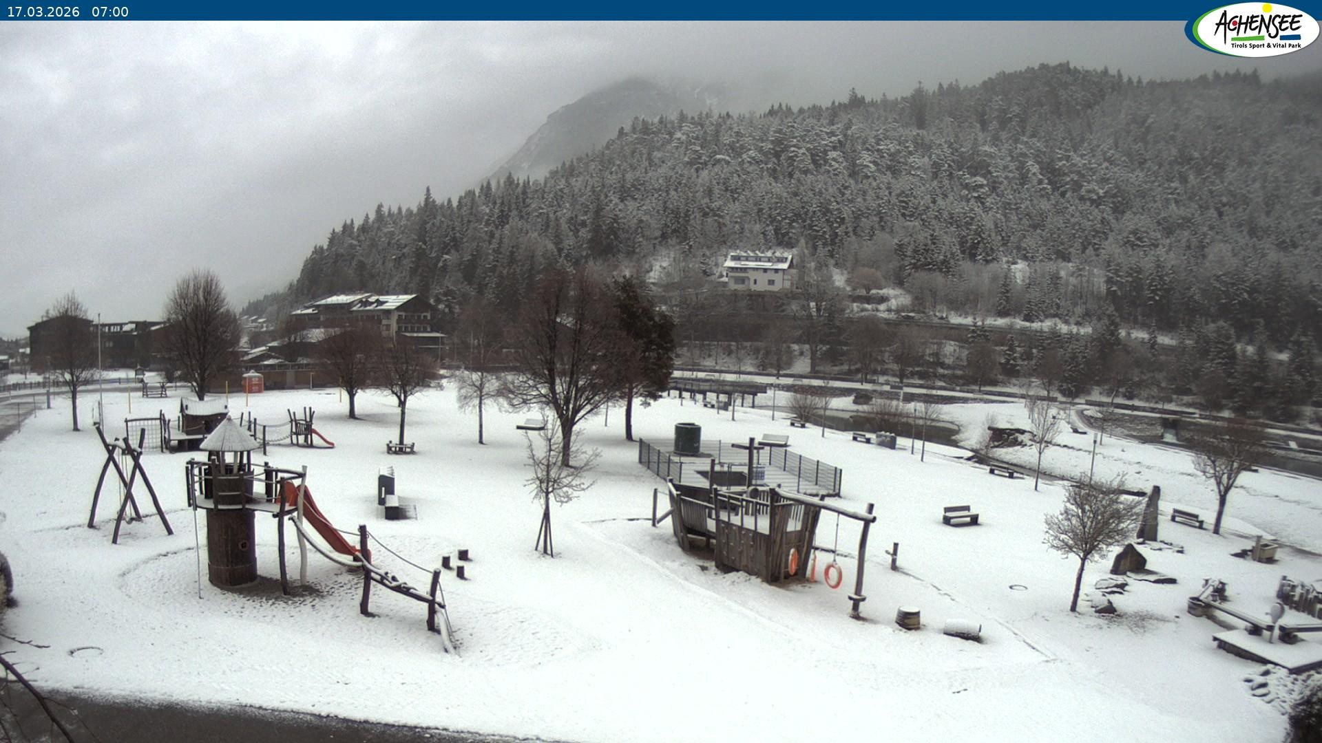 Archiv Foto Webcam Achensee - Badestrand in Achenkirch