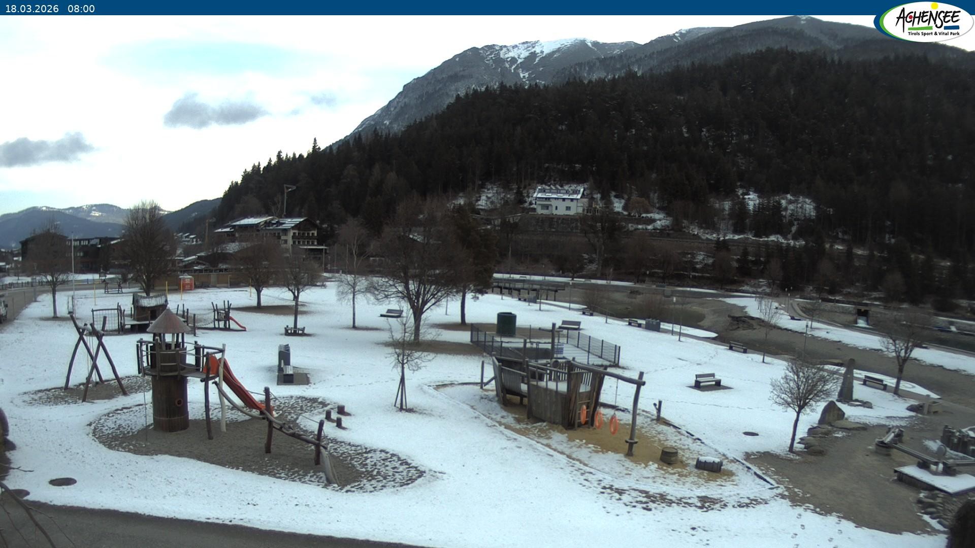 Archived image Webcam Lake Achensee - beach in Achenkirch