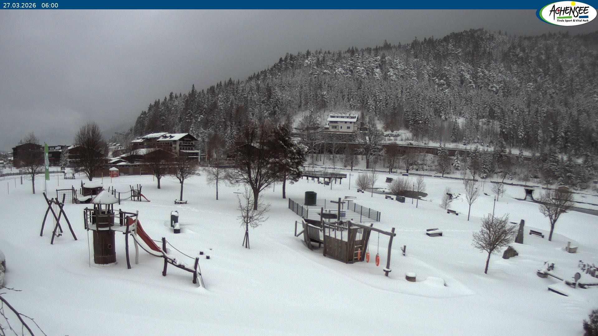 Archiv Foto Webcam Achensee - Badestrand in Achenkirch