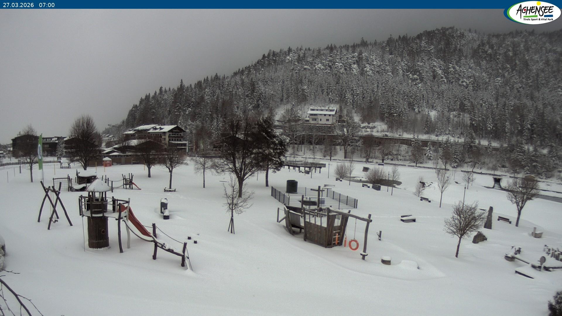 Archiv Foto Webcam Achensee - Badestrand in Achenkirch