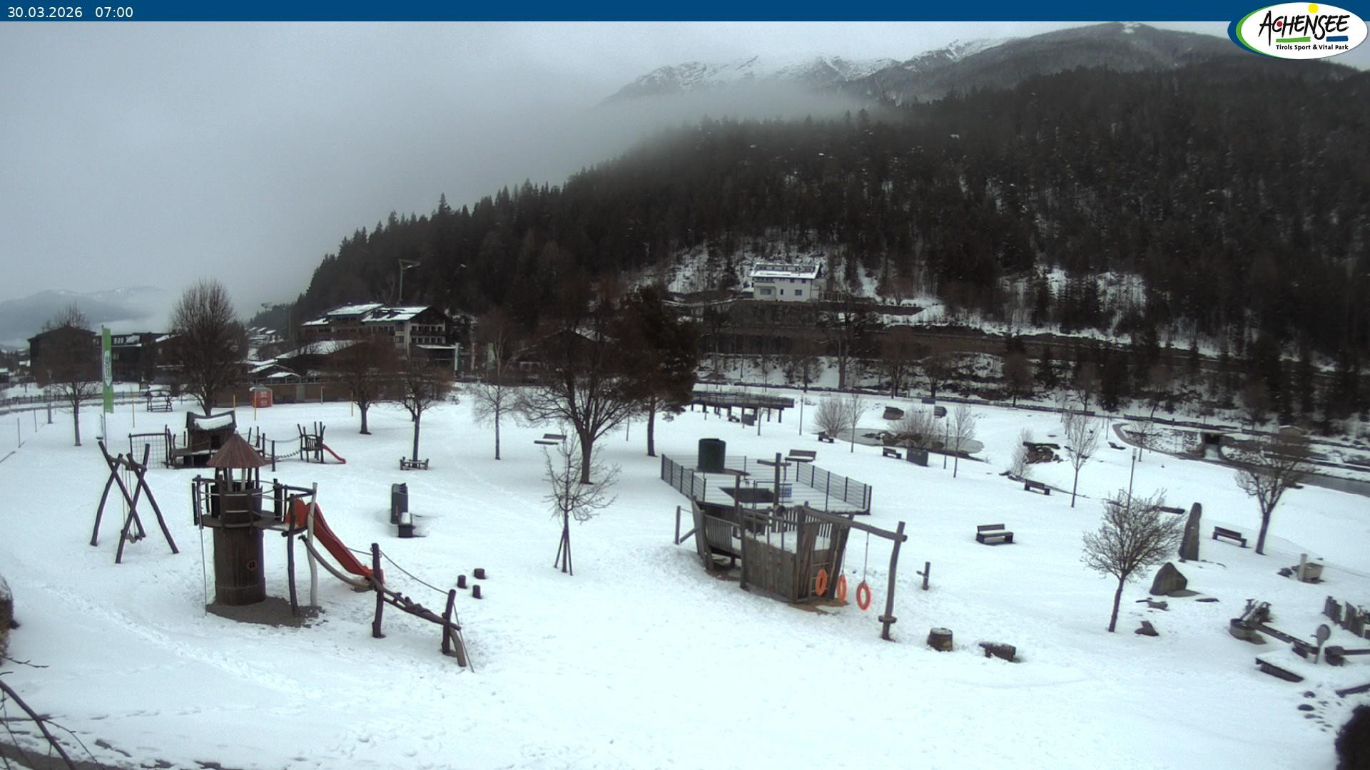 Archiv Foto Webcam Achensee - Badestrand in Achenkirch