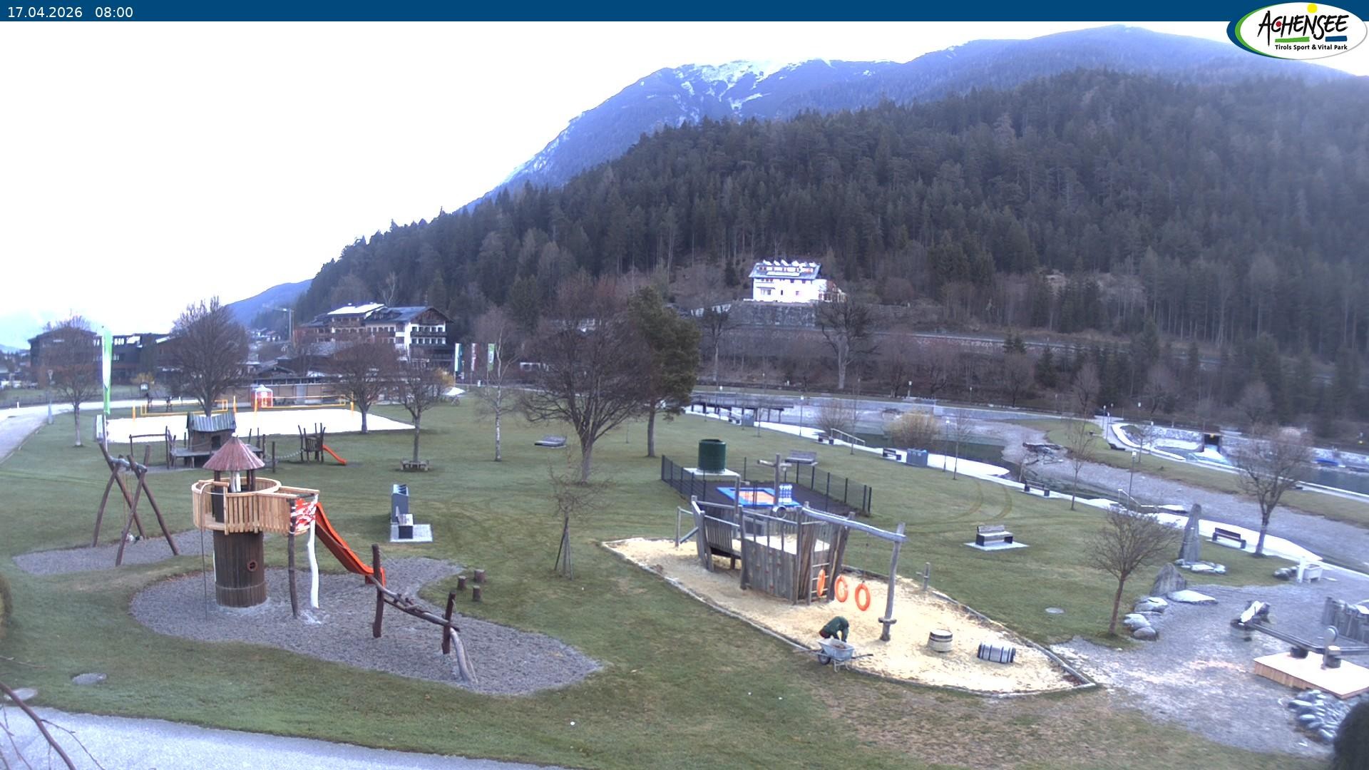 Archived image Webcam Lake Achensee - beach in Achenkirch