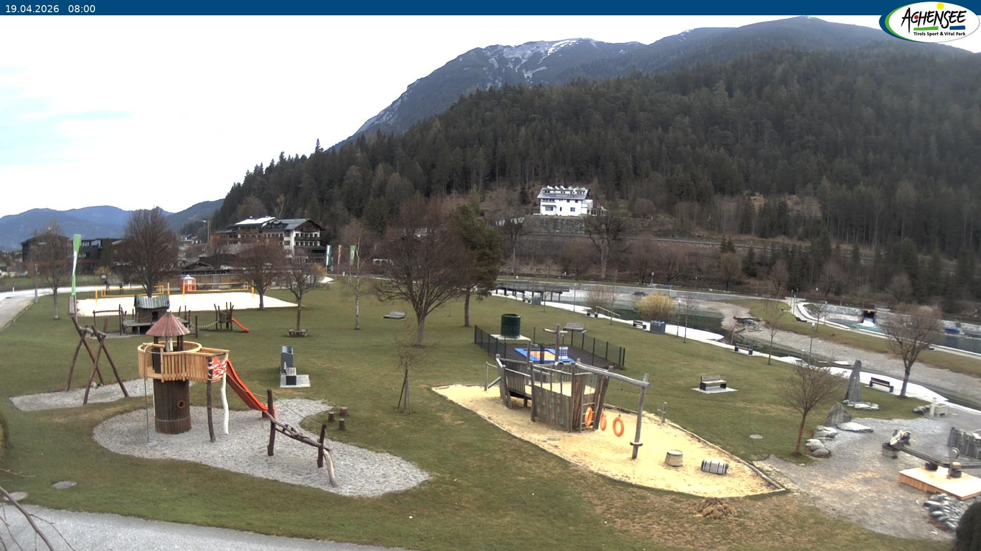 Archived image Webcam Lake Achensee - beach in Achenkirch