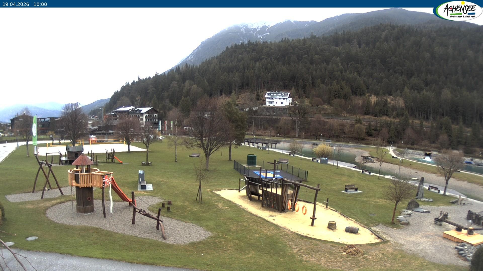 Archived image Webcam Lake Achensee - beach in Achenkirch