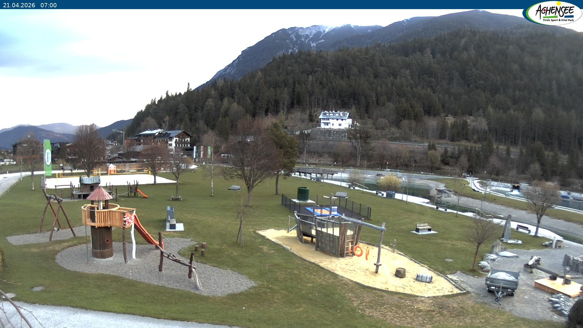 Archiv Foto Webcam Achensee - Badestrand in Achenkirch