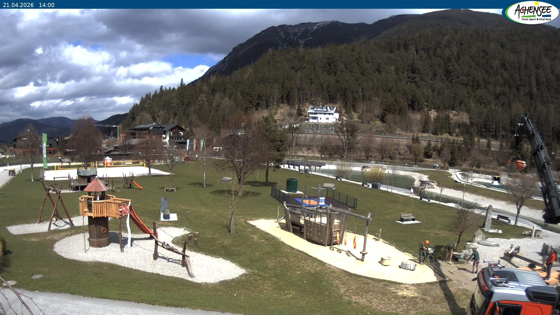 Archiv Foto Webcam Achensee - Badestrand in Achenkirch