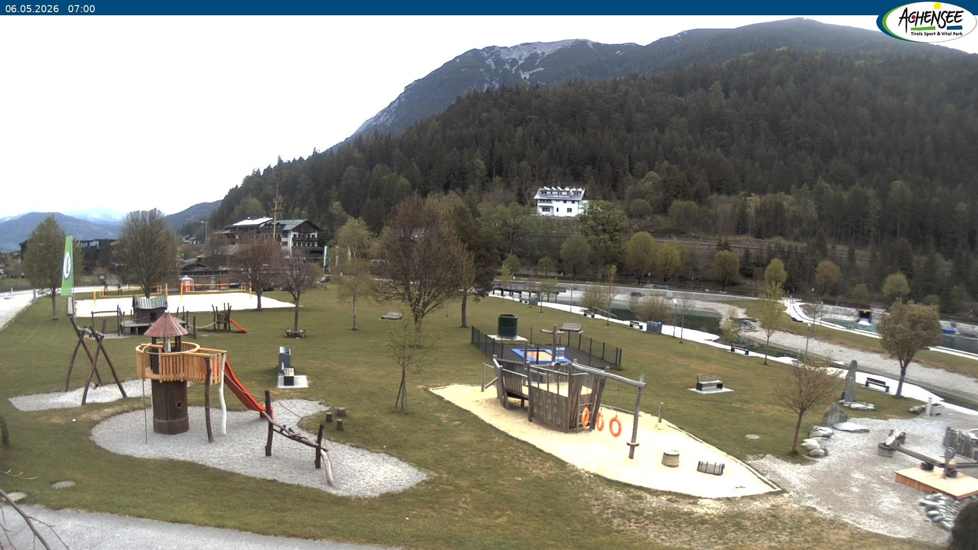 Archiv Foto Webcam Achensee - Badestrand in Achenkirch