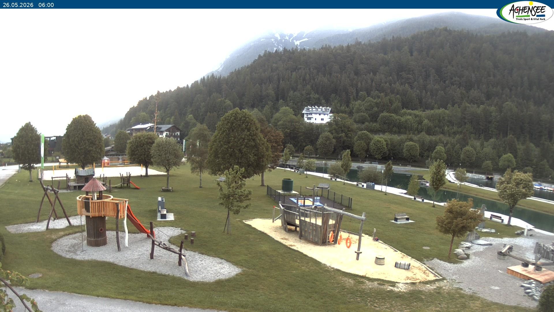 Archiv Foto Webcam Achensee - Badestrand in Achenkirch