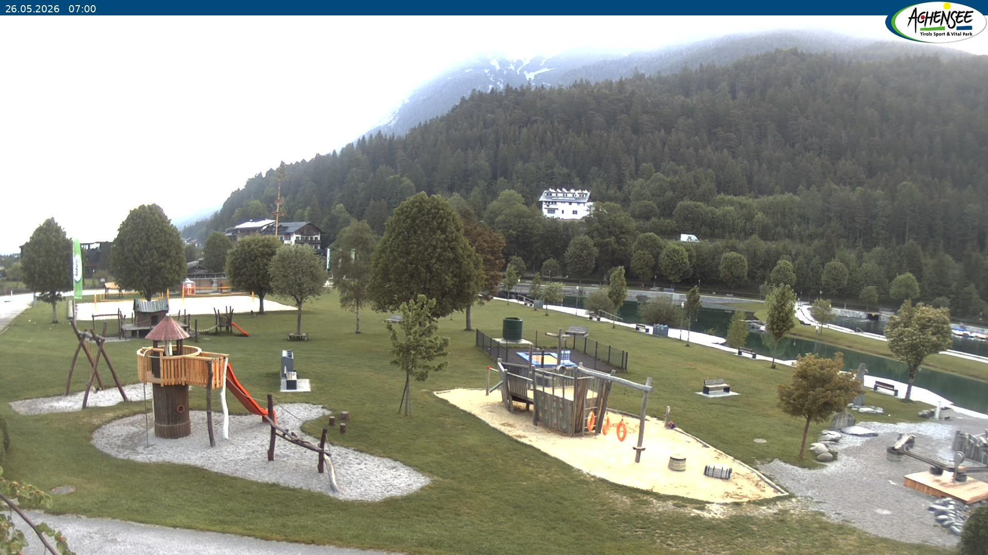Archiv Foto Webcam Achensee - Badestrand in Achenkirch