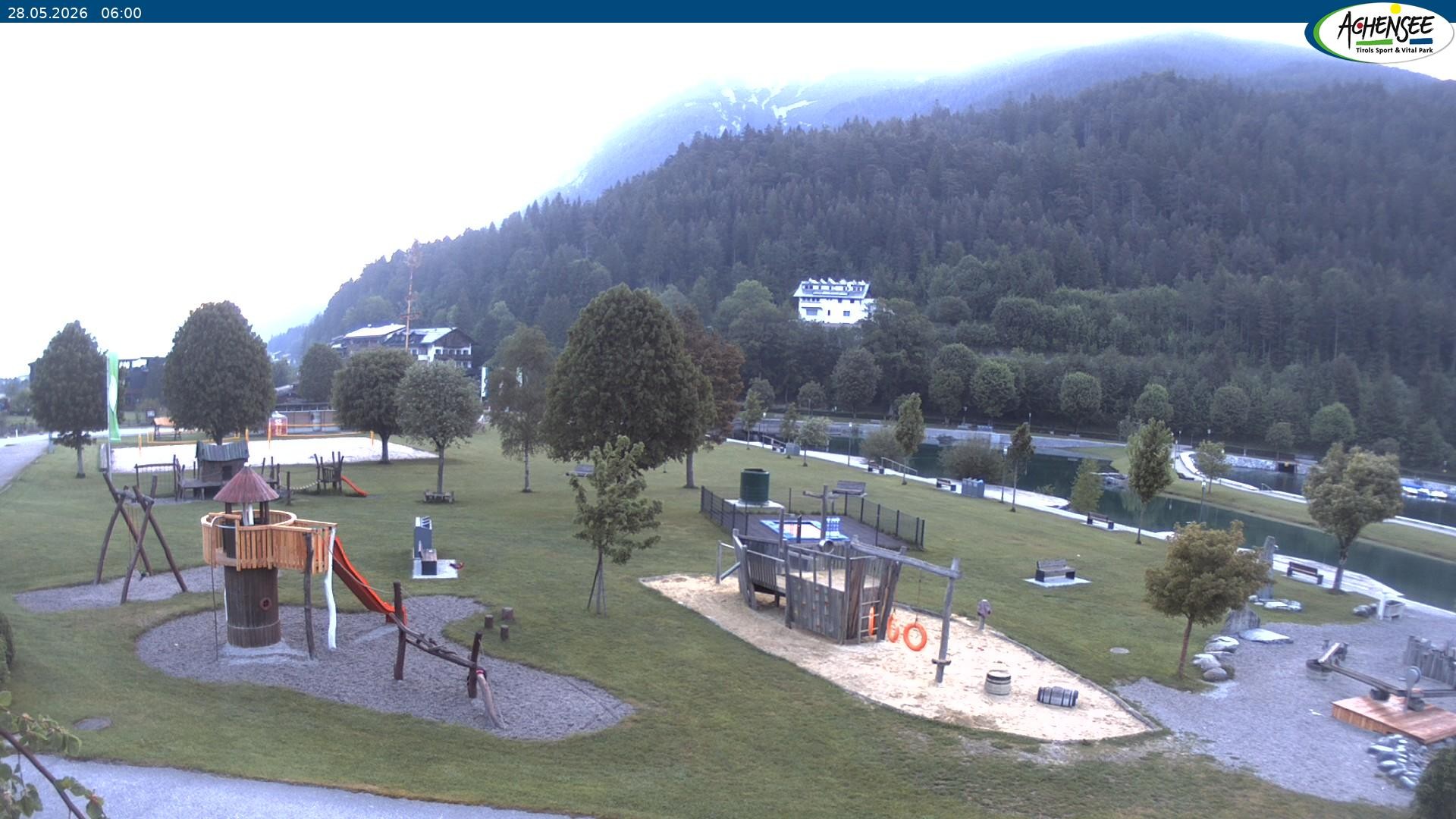 Archiv Foto Webcam Achensee - Badestrand in Achenkirch