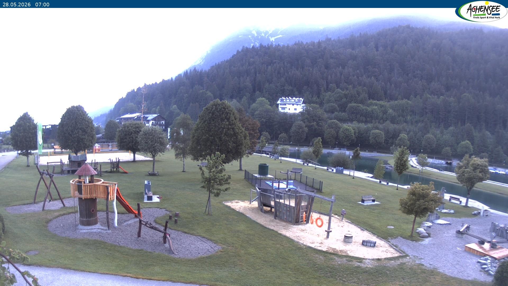 Archiv Foto Webcam Achensee - Badestrand in Achenkirch