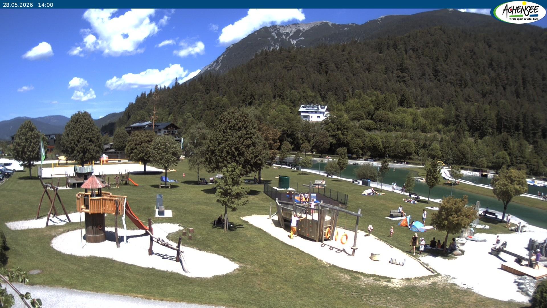 Archiv Foto Webcam Achensee - Badestrand in Achenkirch