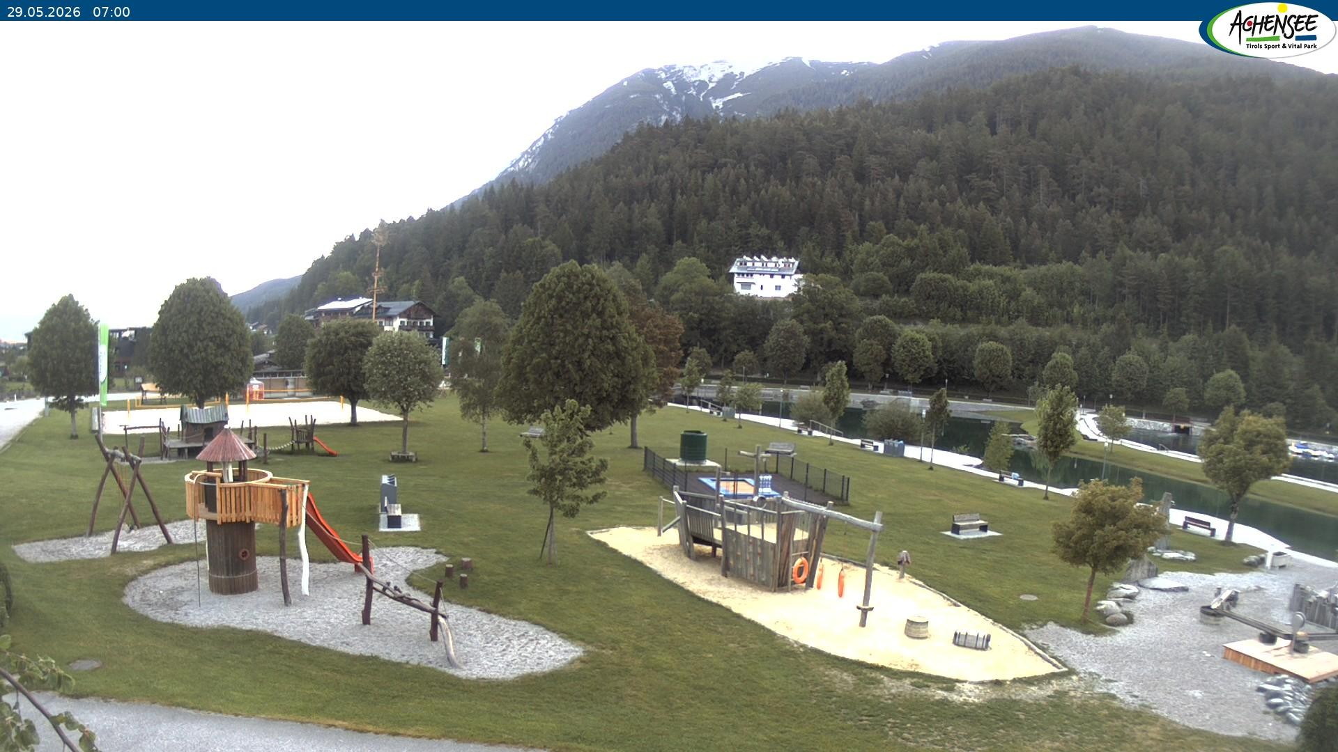 Archiv Foto Webcam Achensee - Badestrand in Achenkirch