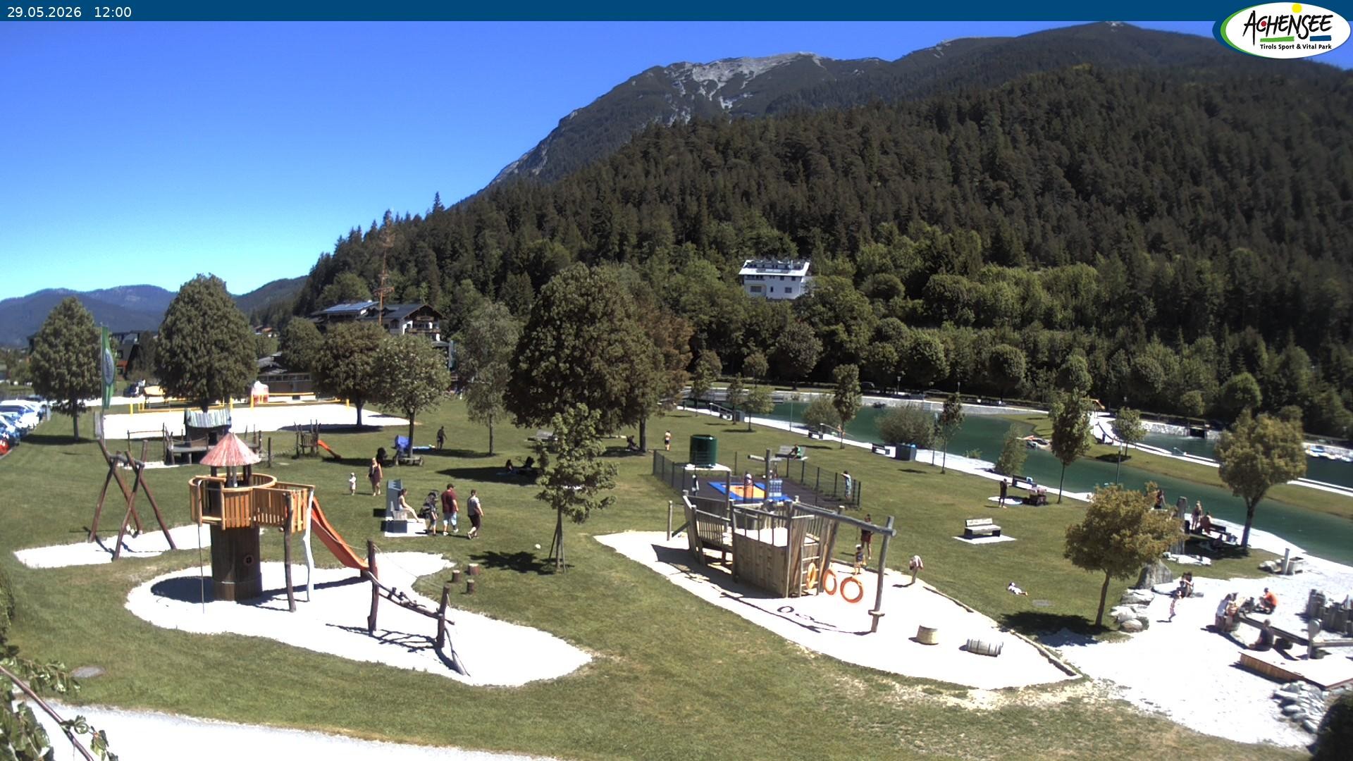 Archiv Foto Webcam Achensee - Badestrand in Achenkirch
