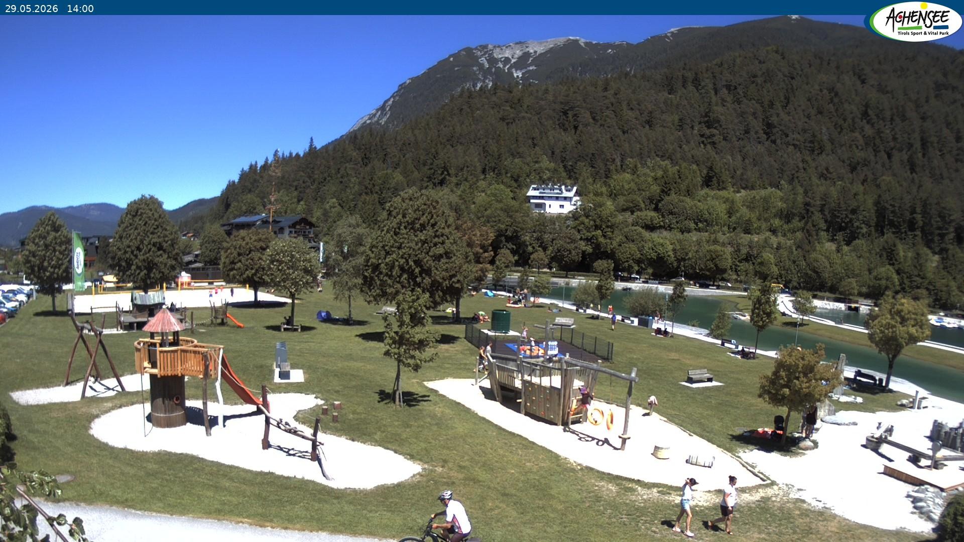 Archiv Foto Webcam Achensee - Badestrand in Achenkirch