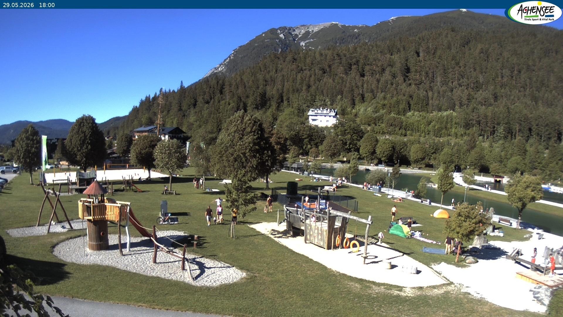 Archiv Foto Webcam Achensee - Badestrand in Achenkirch