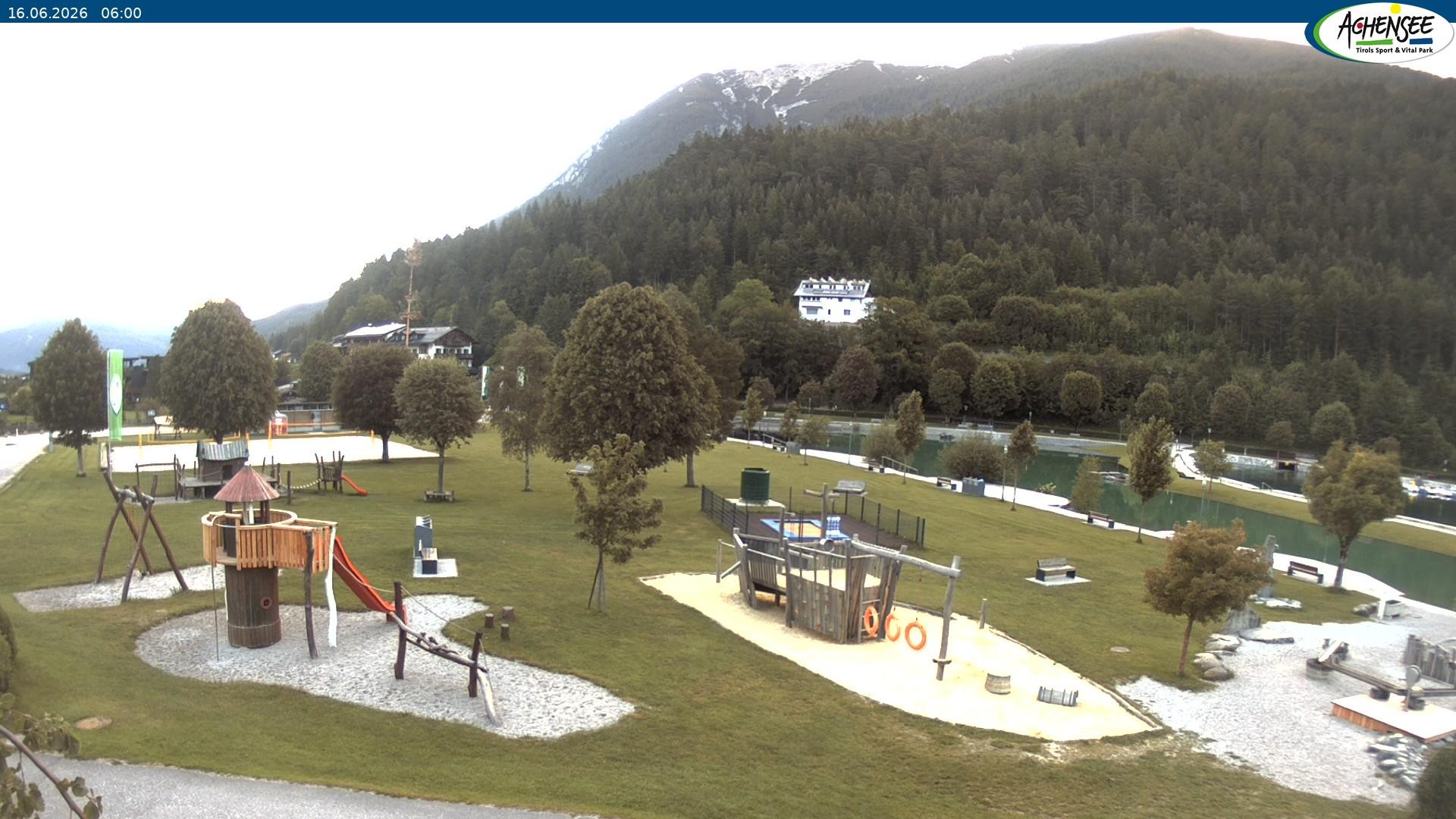 Archiv Foto Webcam Achensee - Badestrand in Achenkirch