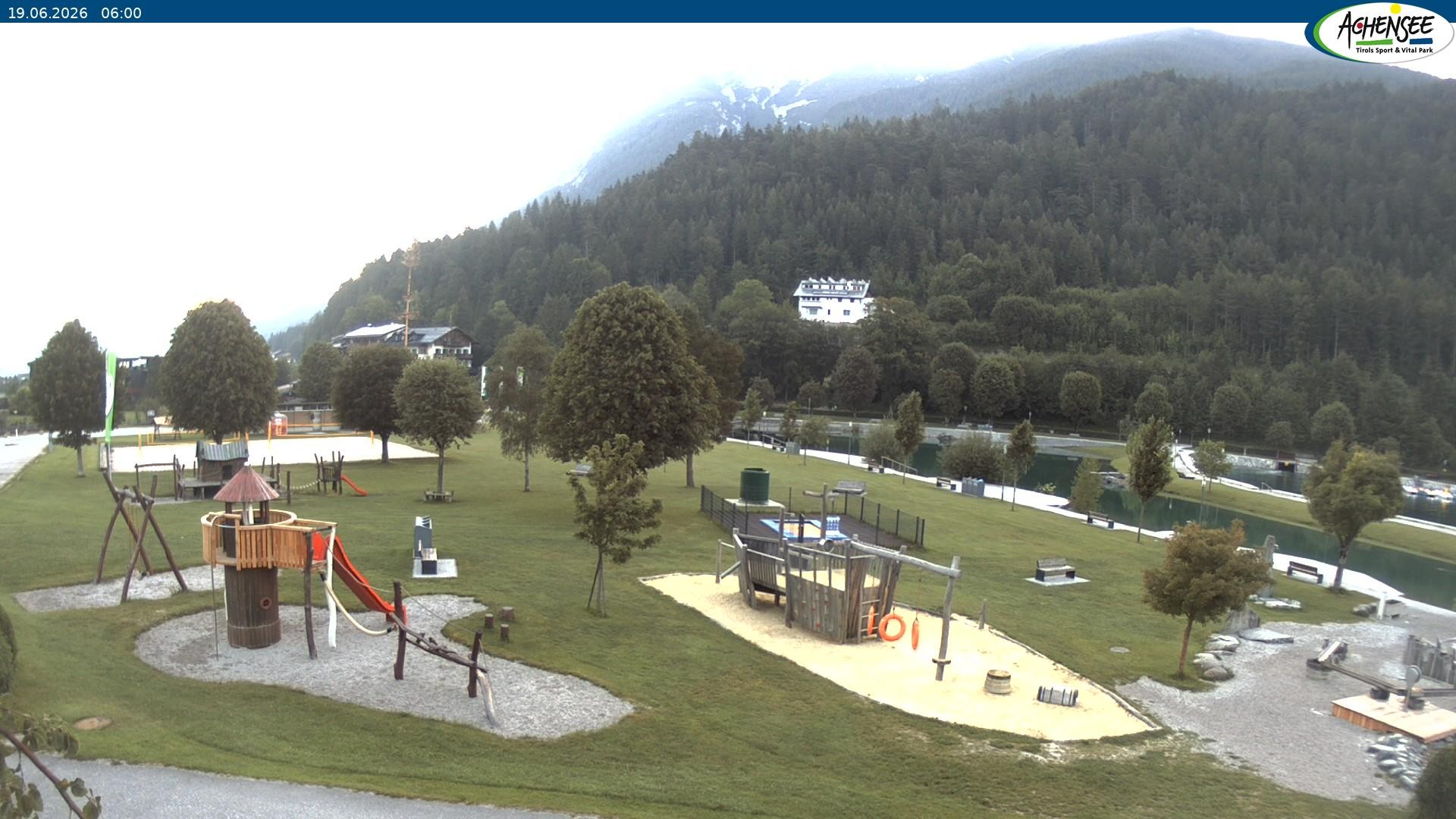Archiv Foto Webcam Achensee - Badestrand in Achenkirch