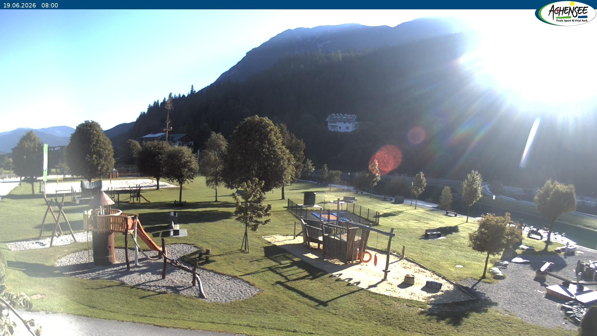 Archiv Foto Webcam Achensee - Badestrand in Achenkirch