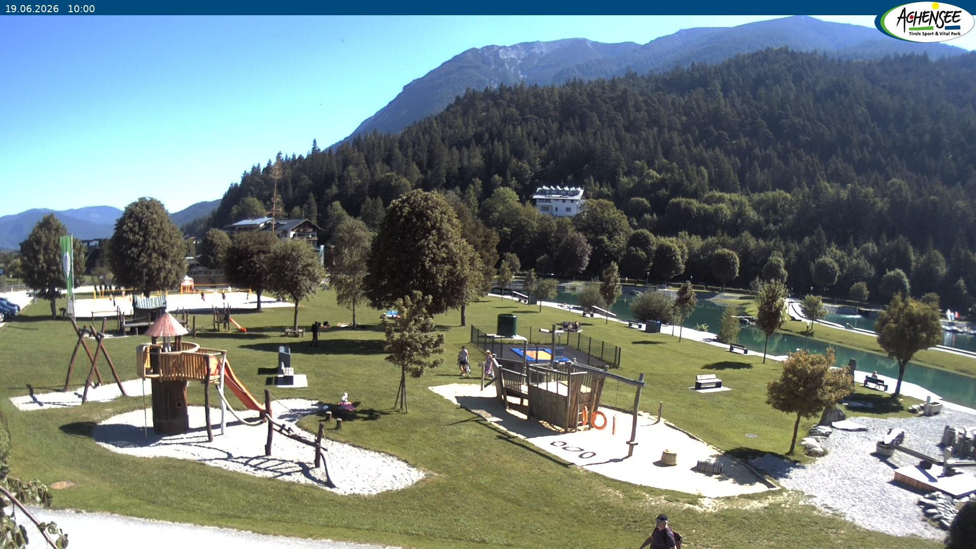 Archiv Foto Webcam Achensee - Badestrand in Achenkirch