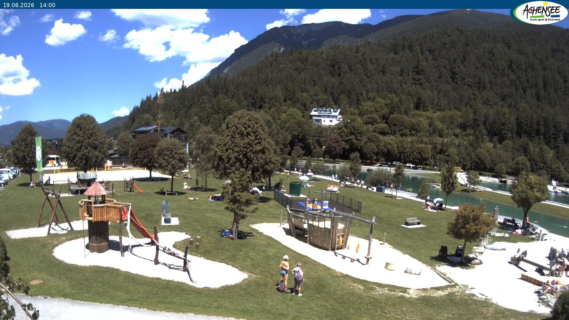 Archiv Foto Webcam Achensee - Badestrand in Achenkirch