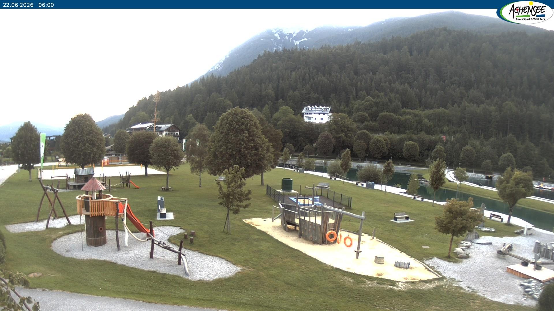 Archiv Foto Webcam Achensee - Badestrand in Achenkirch