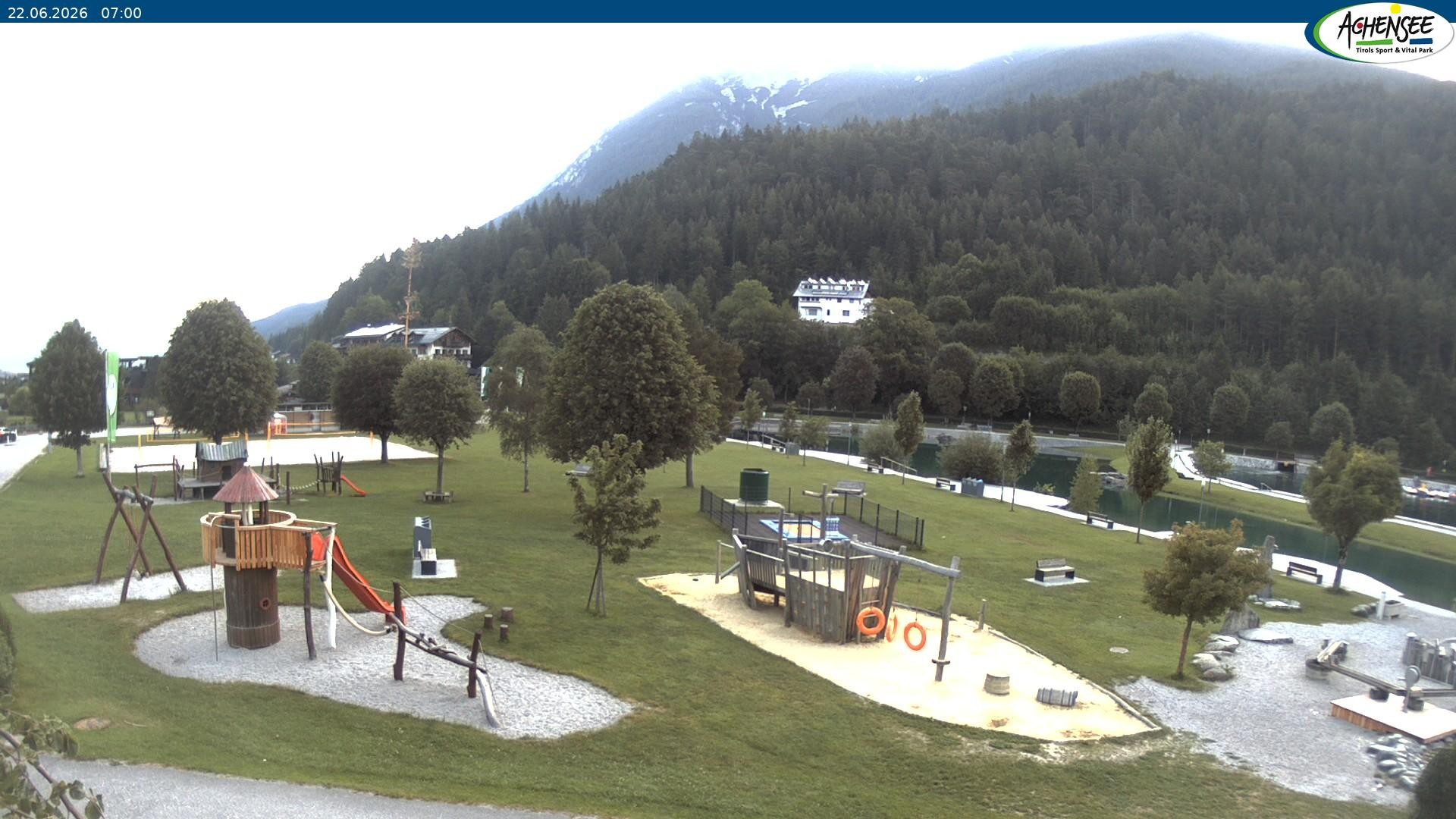 Archiv Foto Webcam Achensee - Badestrand in Achenkirch