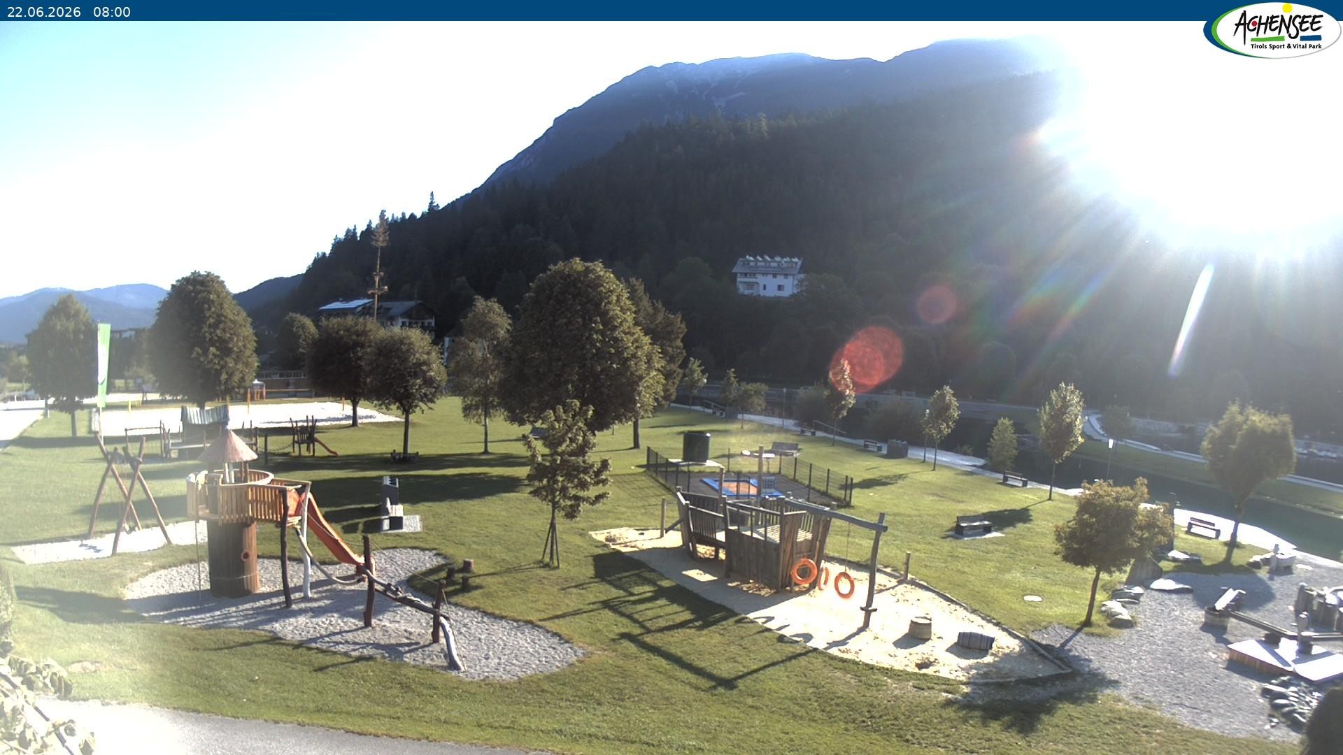 Archiv Foto Webcam Achensee - Badestrand in Achenkirch