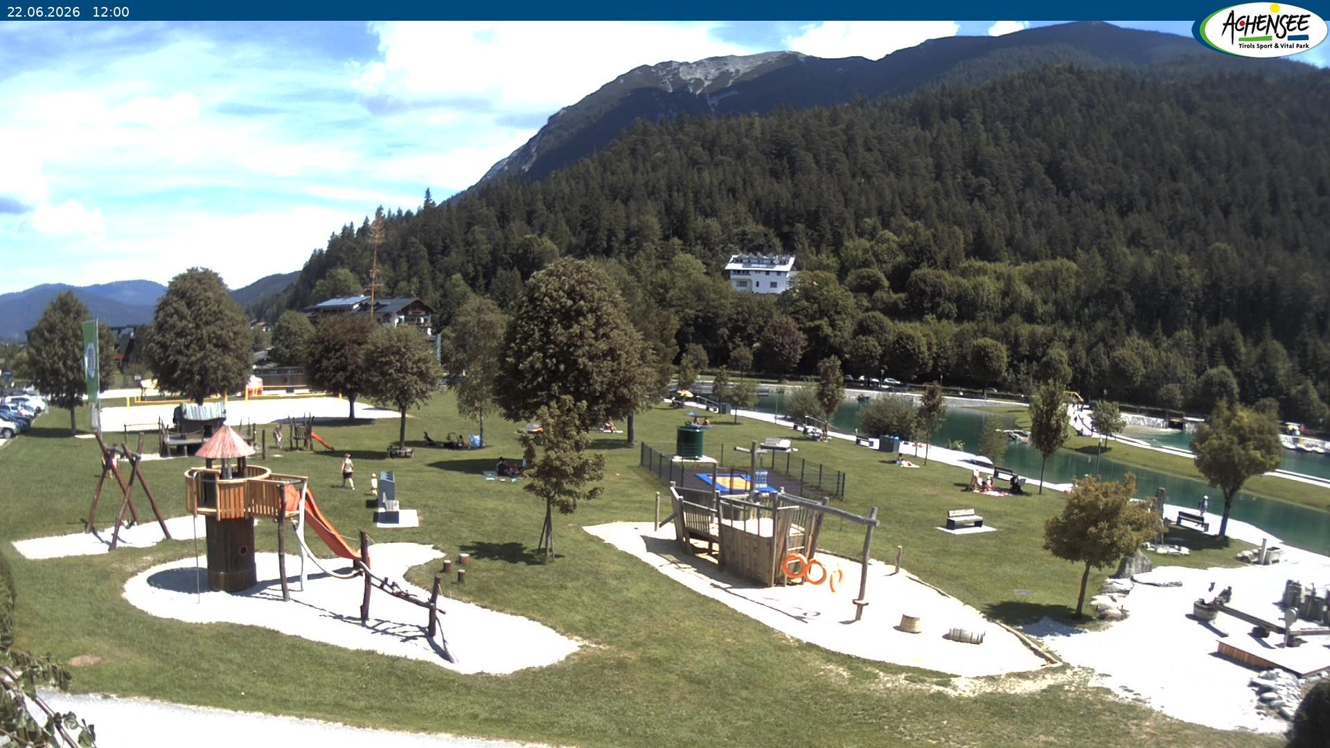 Archiv Foto Webcam Achensee - Badestrand in Achenkirch