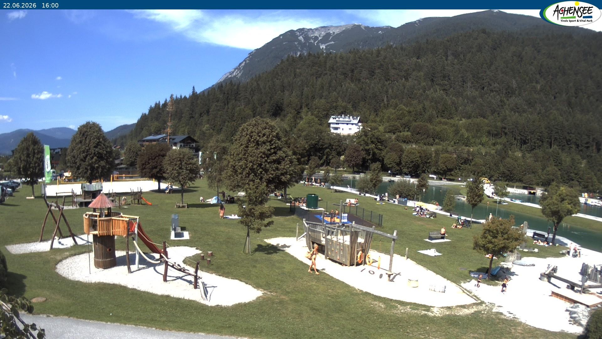 Archiv Foto Webcam Achensee - Badestrand in Achenkirch