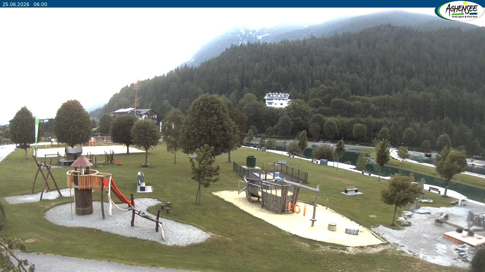 Archiv Foto Webcam Achensee - Badestrand in Achenkirch