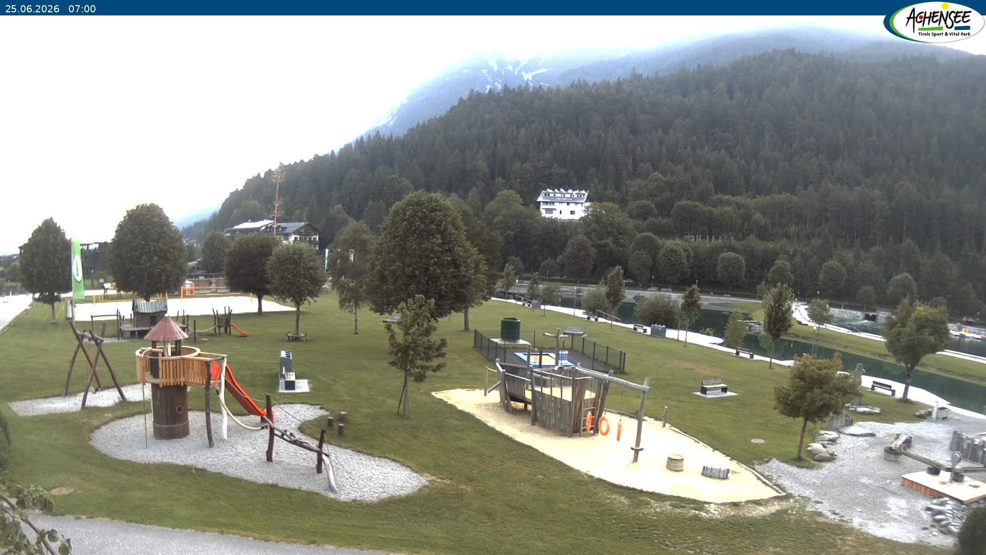 Archiv Foto Webcam Achensee - Badestrand in Achenkirch