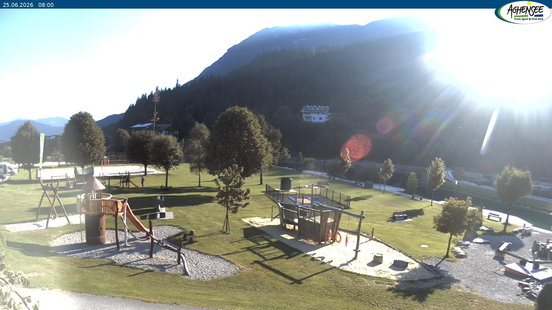 Archiv Foto Webcam Achensee - Badestrand in Achenkirch