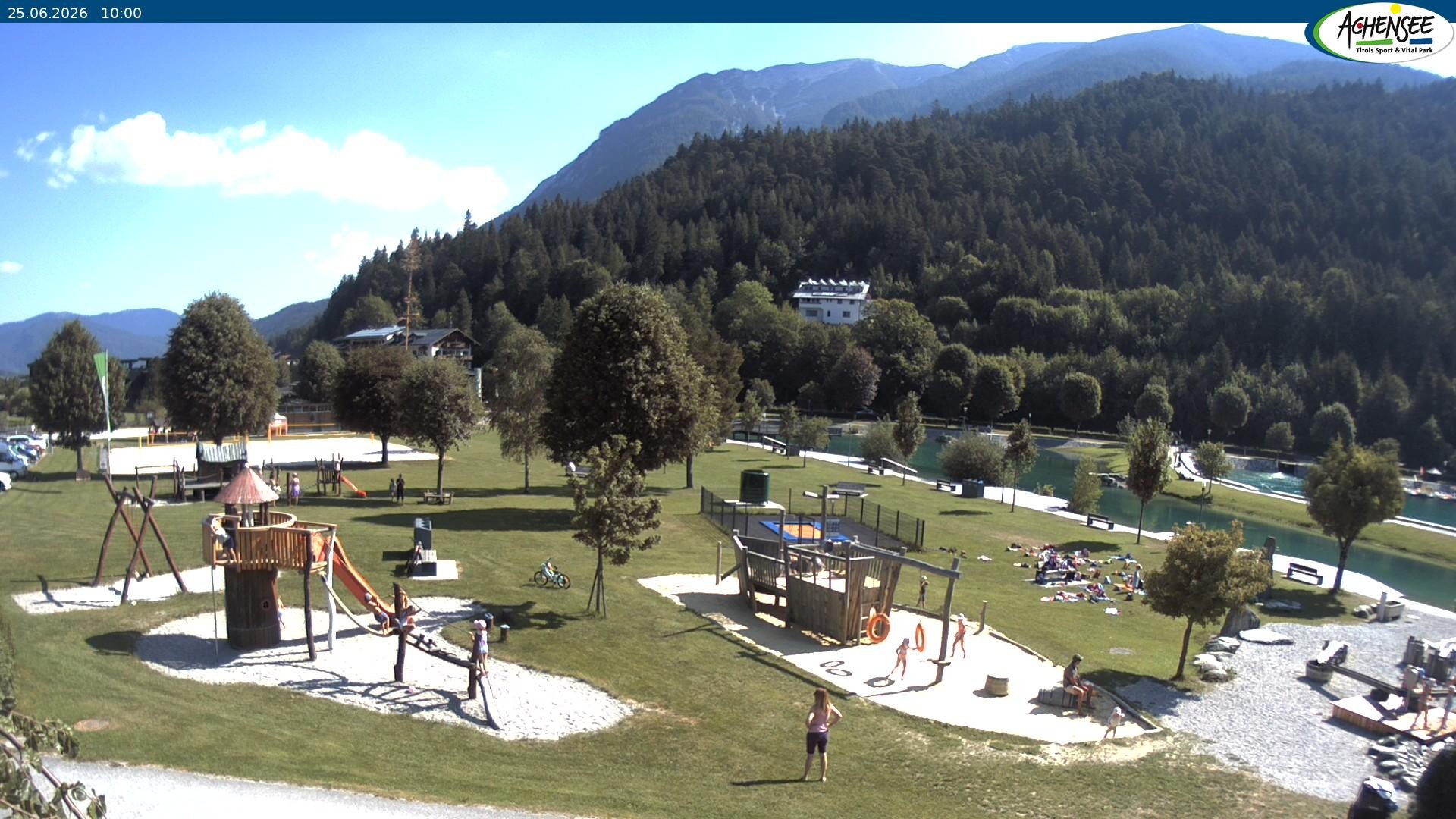 Archiv Foto Webcam Achensee - Badestrand in Achenkirch